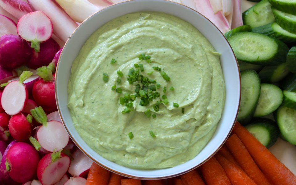 Greek Avocado & Herb Dip Barefoot Contessa