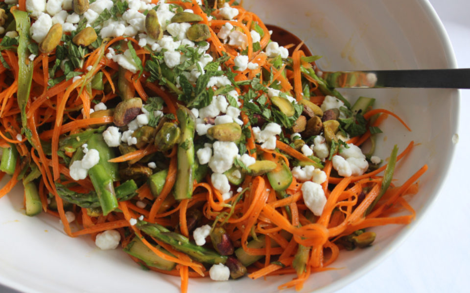 Shaved Carrot & Asparagus Salad Barefoot Contessa