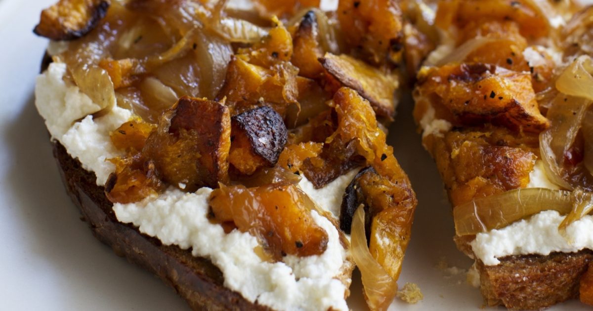 Butternut Squash & Ricotta Bruschettas