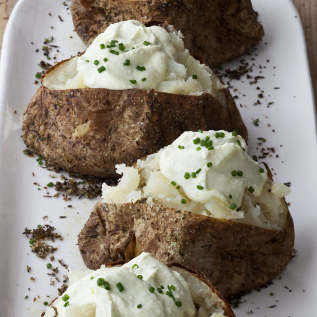 Crusty Baked Potatoes with Whipped Feta Recipes Barefoot Contessa