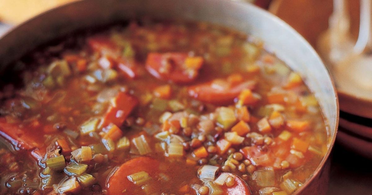 Lentil Sausage Soup (updated)