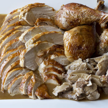 Make-Ahead Roast Turkey and Make Ahead Turkey Gravy with Onions & Sage