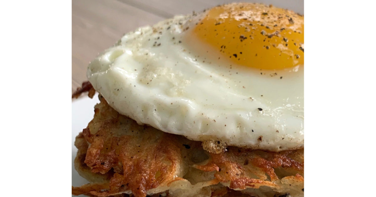 Potato Pancakes with Fried Eggs