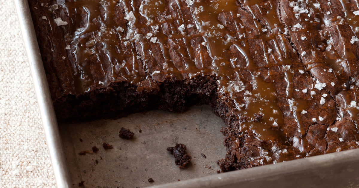 Chocolate Fudge Brownies With Salted Caramel Chocolate Fudge Brownies With Salted Caramel
