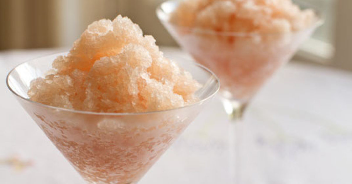 Sparkling Grapefruit Granita