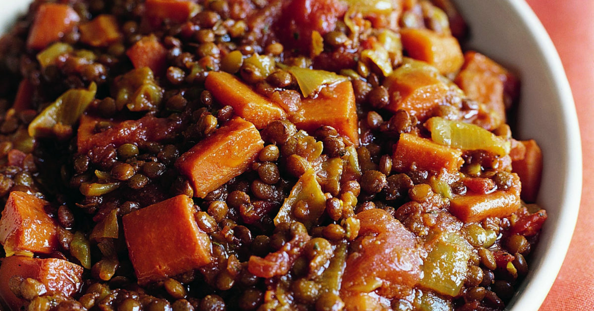 Stewed Lentils & Tomatoes (updated)