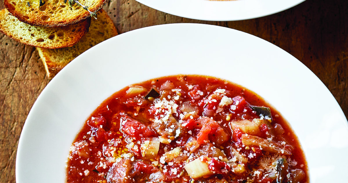 Tomato & Eggplant Soup